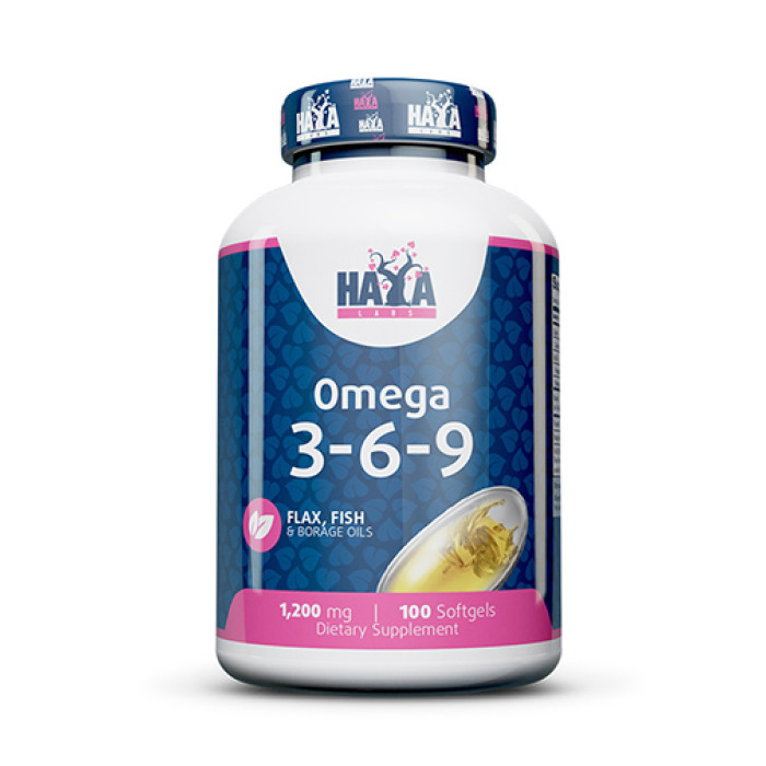 HAYA LABS Omega 3-6-9 1200 mg / 100 Softgels